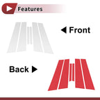 Door Pillar Window Trim for Ford Mercury Milan (2010–2012) Silver Tone