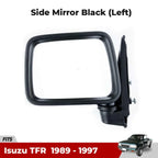 Side Mirror Black Left Fits Isuzu TF TFR Holden Rodeo Pickup Truck UTE 1989-97