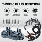UF434 Ignition Coil & Iridium Spark Plug Wire for Chevrolet Pontiac 4.3L V6 (1996–2005)
