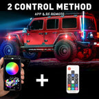 6pcs RGB Underglow LED Kit for Universal Car (Music App Controlled)