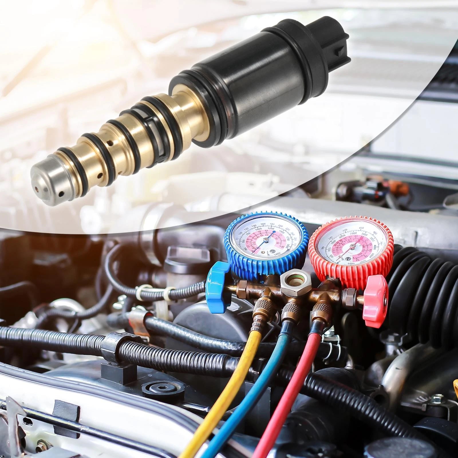 AC Compressor Control Solenoid Valve for Toyota Corolla (2014–2017) 6SES14C 7SES17C