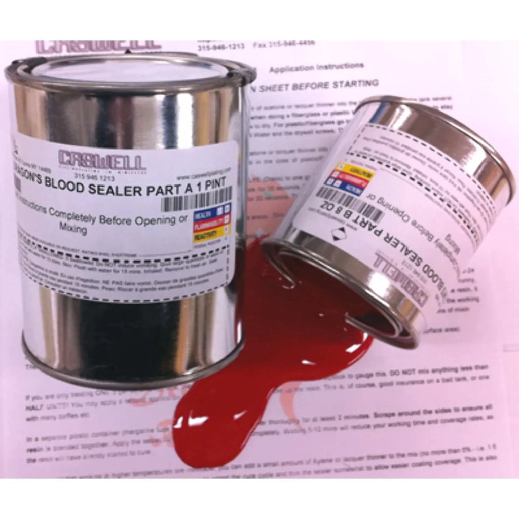 Gas Tank Sealer for Motorcycle (up to 10 Gal) - Caswell Red Dragon's Blood