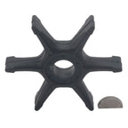 Water Pump Impeller & Key for Yamaha 2-Stroke 20 25 HP Outboard Motor