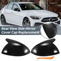 Pair Rearview Mirror Cover Cap Gloss Black for Mercedes-Benz C-Class (2022–2023)