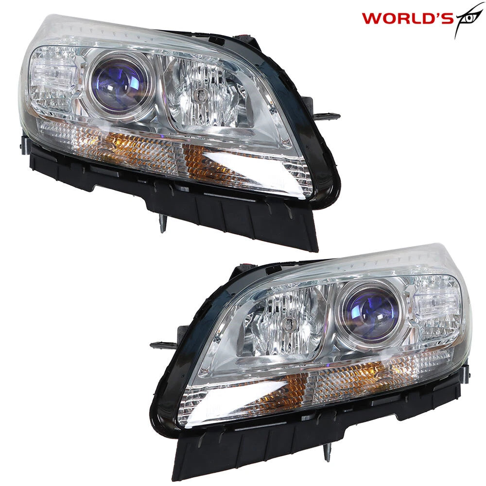 Set of 2 Halogen Projector Headlights for Chevy Malibu (2013–2015)