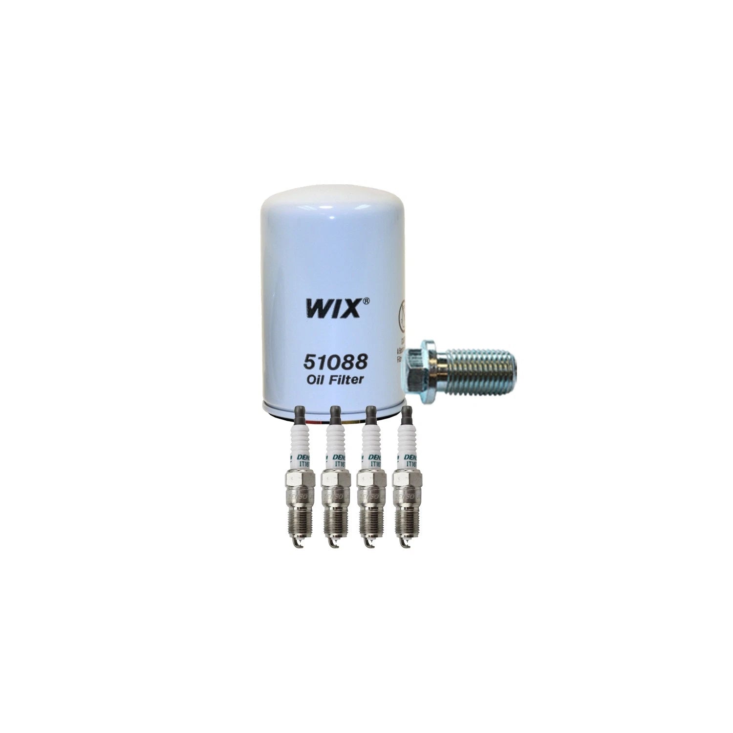 Wix Engine Oil Filter & Denso 4 Iridium TT Spark Plugs for W201 190E (1982–1993)