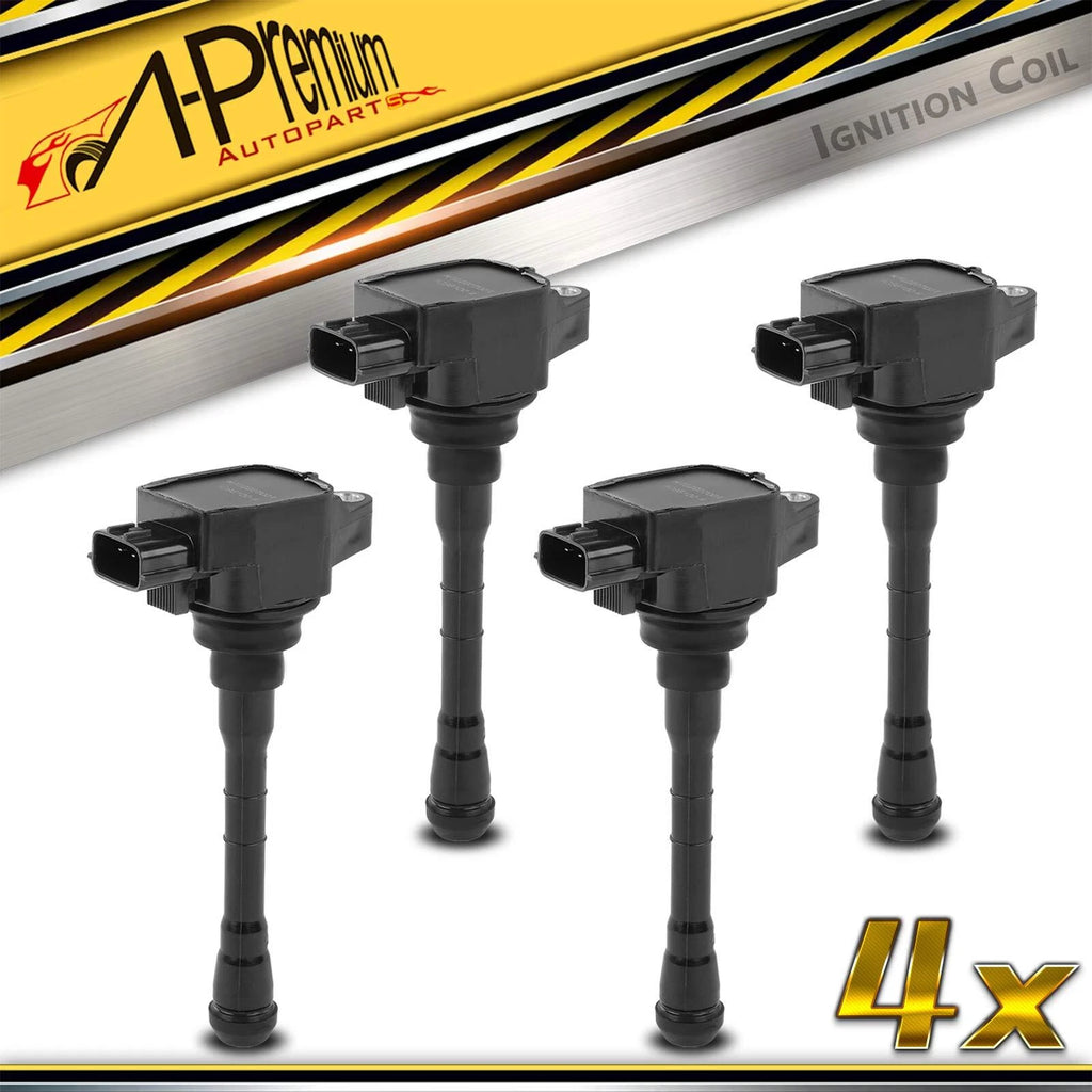 Set of 4 Ignition Coil Packs for Nissan Altima (2019–2024) Rogue (2021–2022) Versa