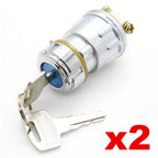 2X Ignition Switch Set with Keys for Dune Buggy (3 Position)