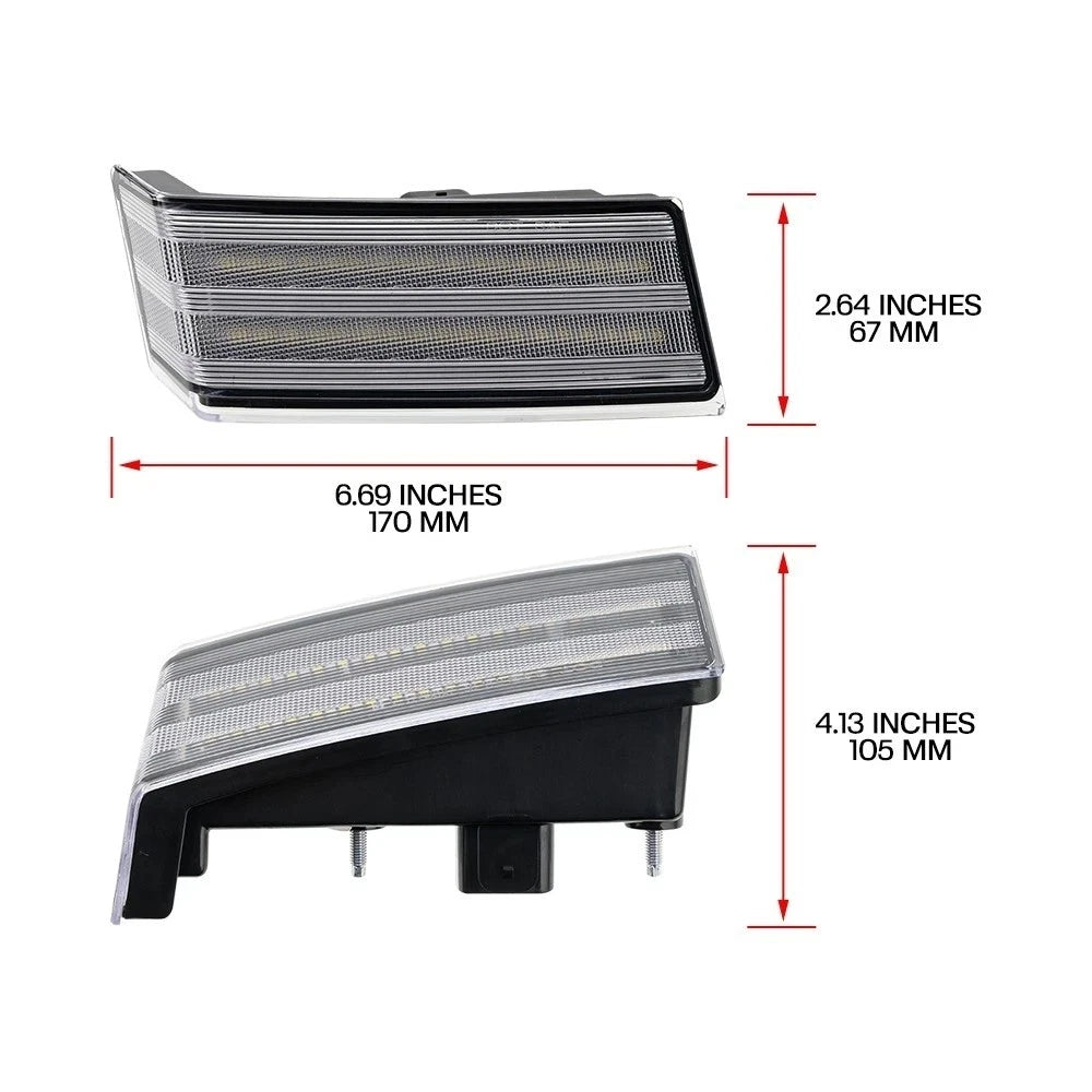 Dynamic LED Turn Signal Foot Step Lights for Freightliner Cascadia (2018–2025)