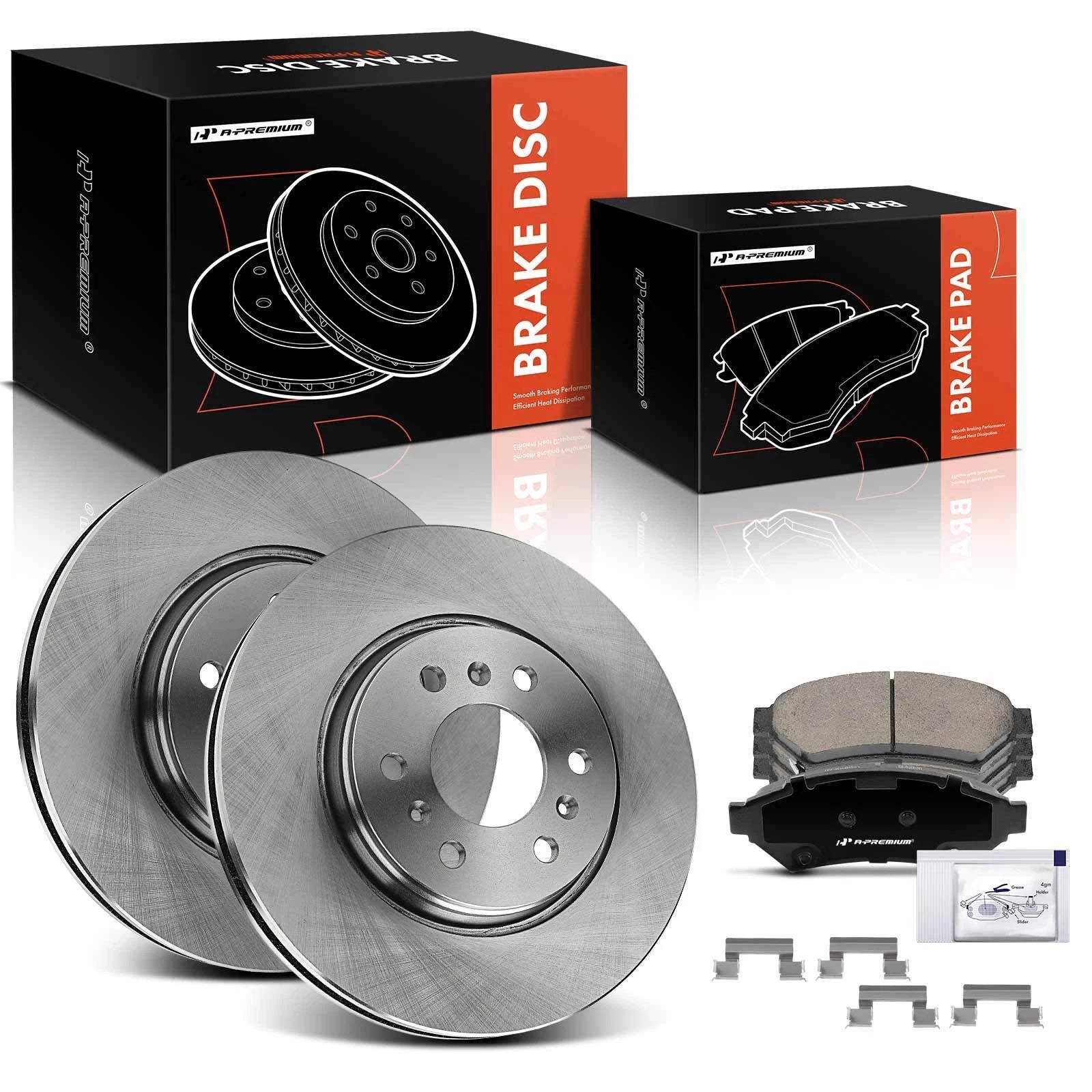 Front Disc Brake Rotors & Ceramic Pads for Chevrolet Uplander (2005–2008)