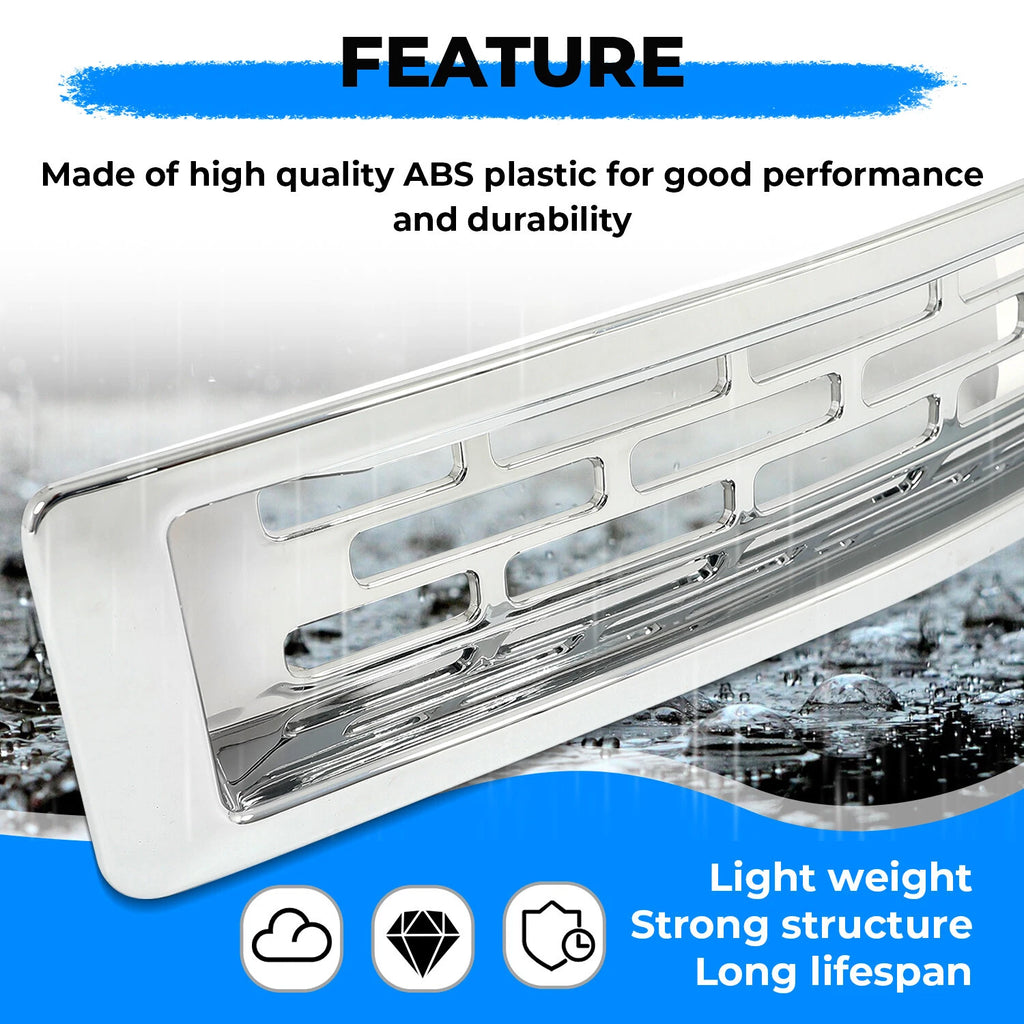 Chrome Grille Insert Mesh Grill Overlay Trim for GMC Sierra 1500 (2014–2015) GI123
