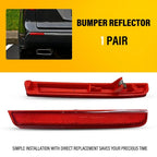 Set of 2 Rear Bumper Reflector Lamps for Acura MDX (2010–2013) 33555STXA11