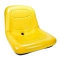 High Back Seat 15" Yellow PVC Vinyl for