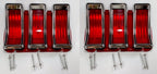 Tail Light Lenses and Bezels Pair Replacement for Ford Mustang (1967–1968)