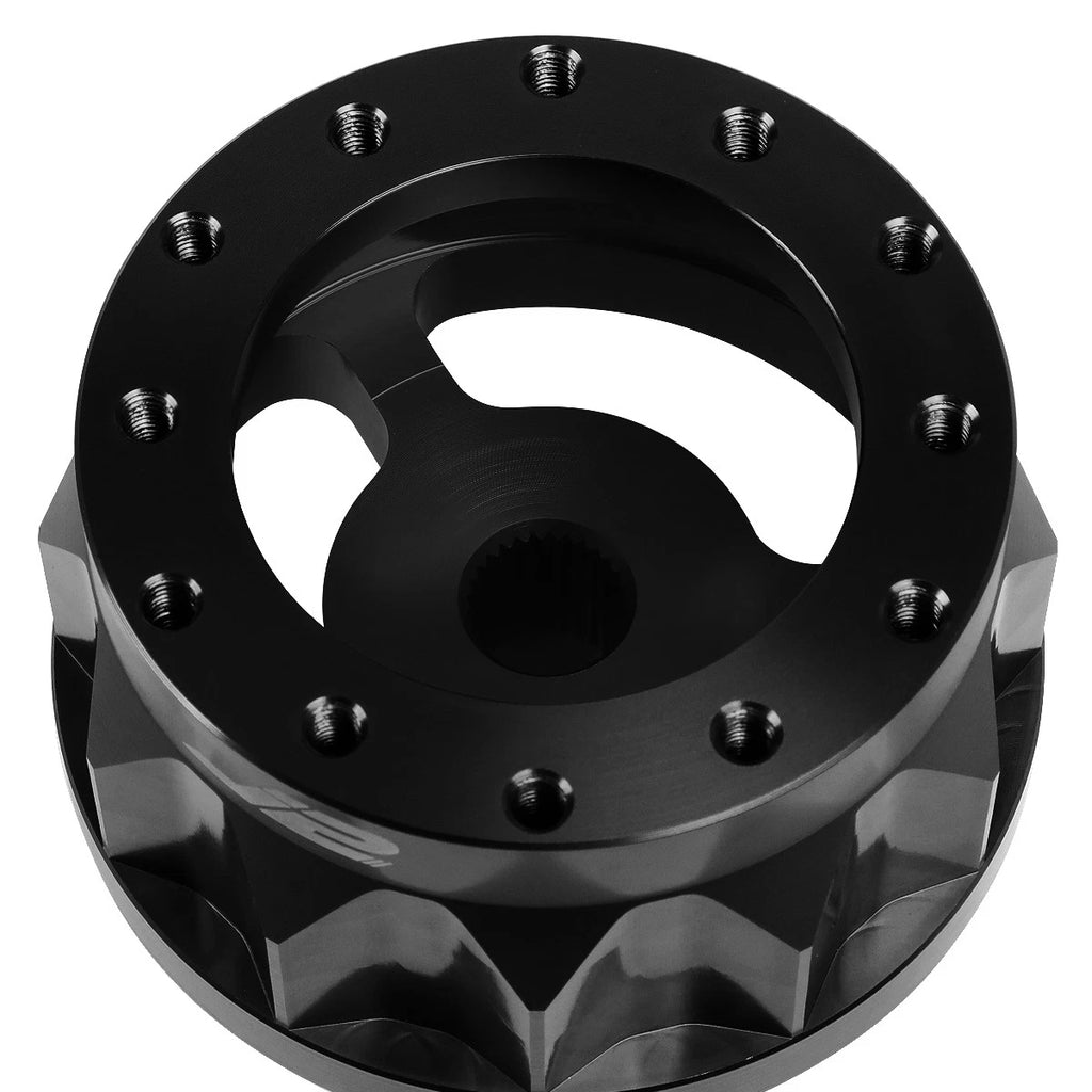 J2 6-Bolt Steering Wheel Hub Adapter for Honda Accord Prelude (1990–1996)