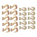 20 Pack G70 Clevis Slip Hooks & Grab Hooks for Chain (6600 lbs WLL)