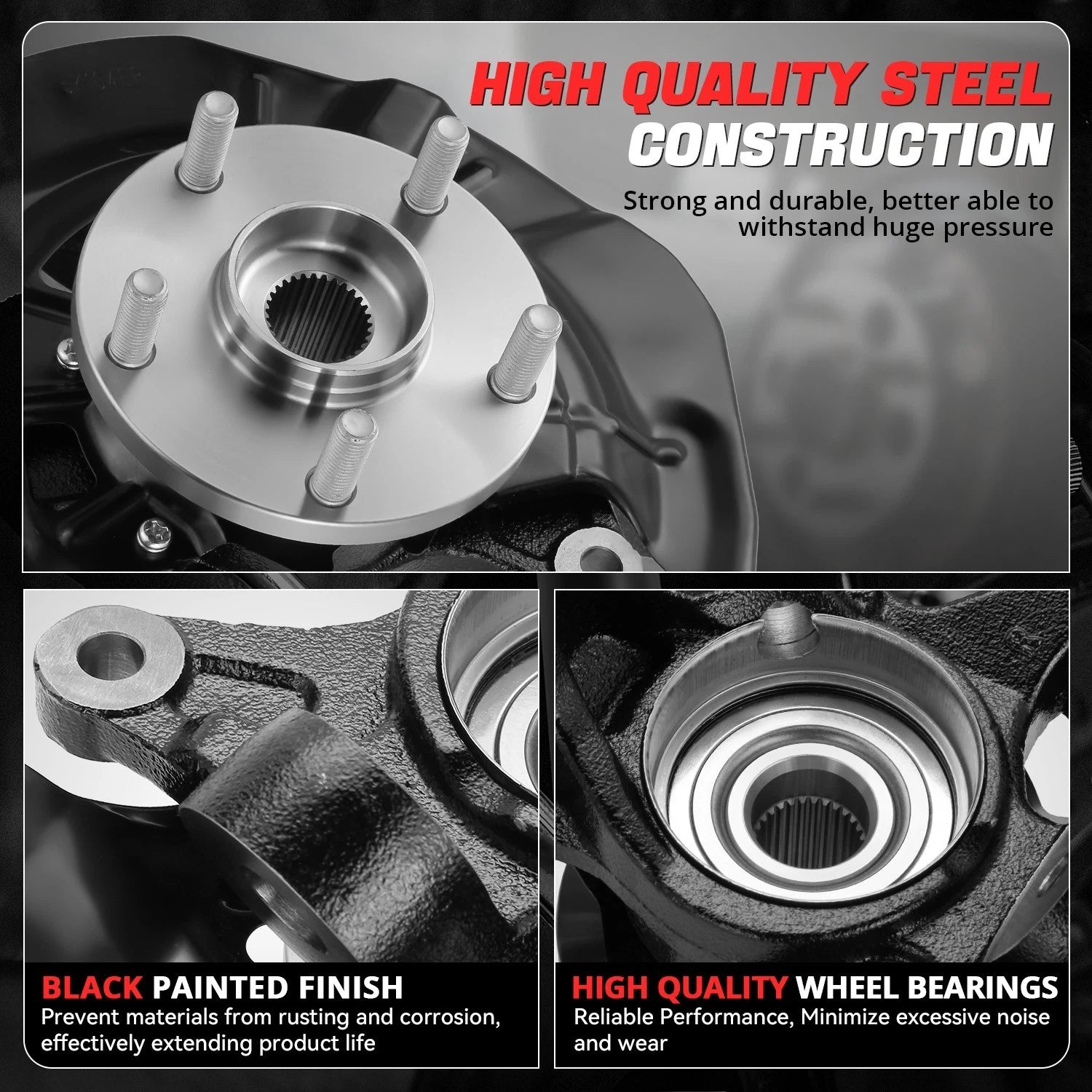 Loaded Wheel Bearing Knuckle for Lexus ES350, Toyota Camry (2007–2012)