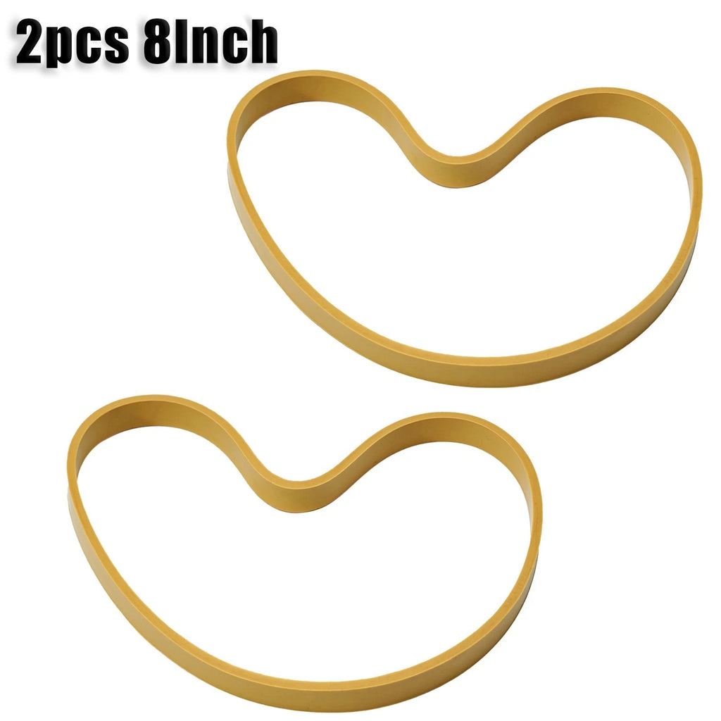 2Pcs Yellow Band Saw Rubber Band 8" X 1/2" X 0.12" Anti-skid