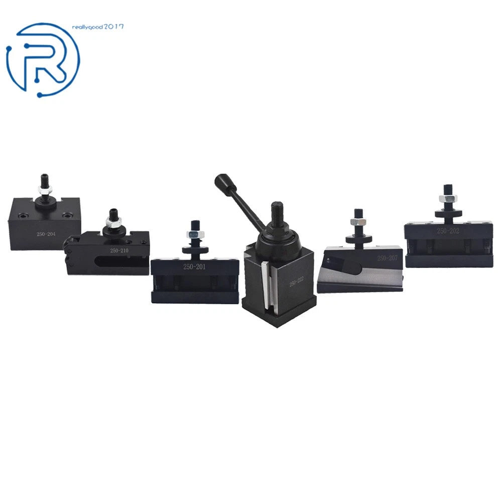 Set of 6 Quick Change Wedge Tool Posts for 10" - 15" Lathes