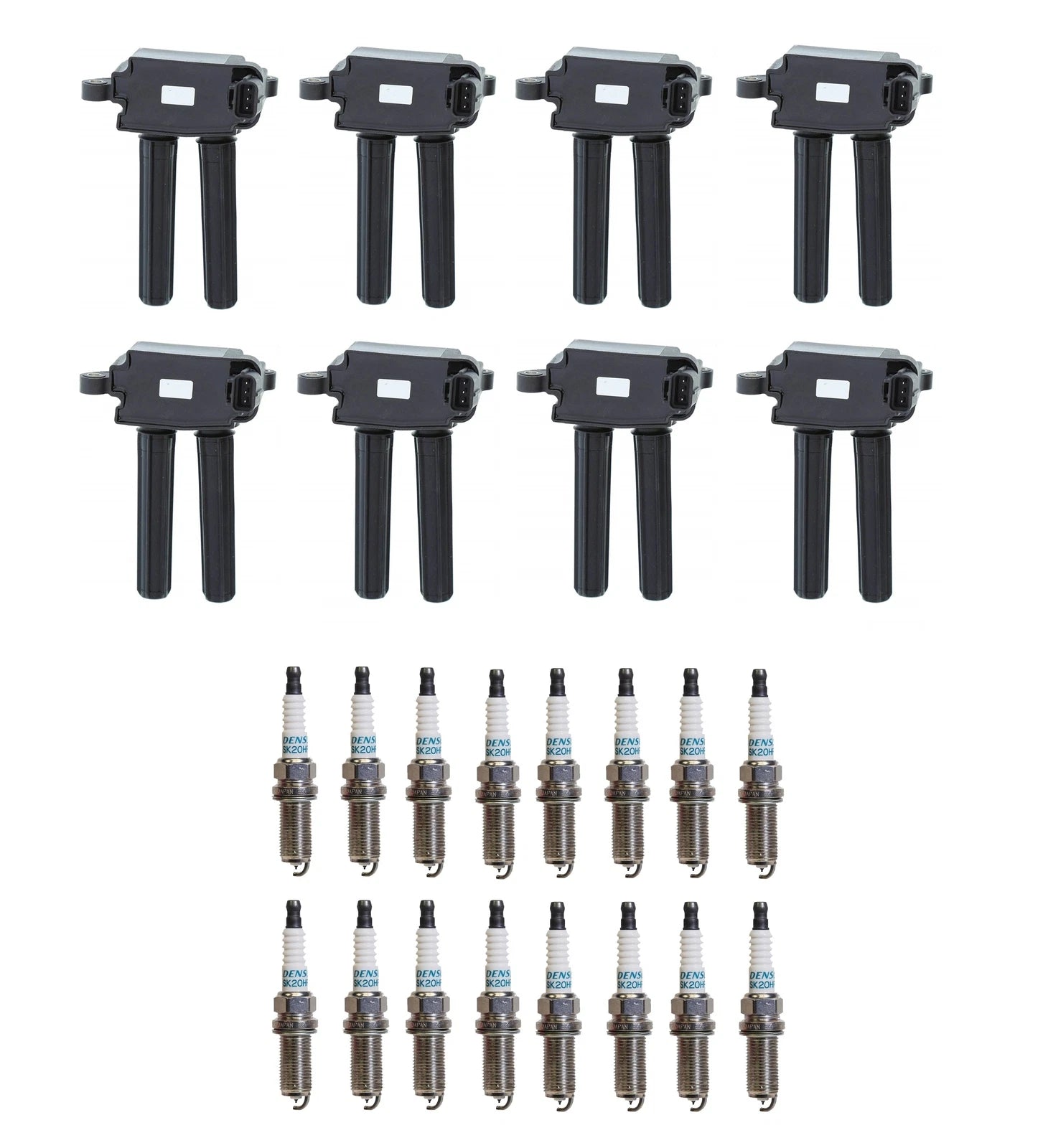 Set of 8 Ignition Coils & 16 Iridium Spark Plugs for Dodge 5.7L