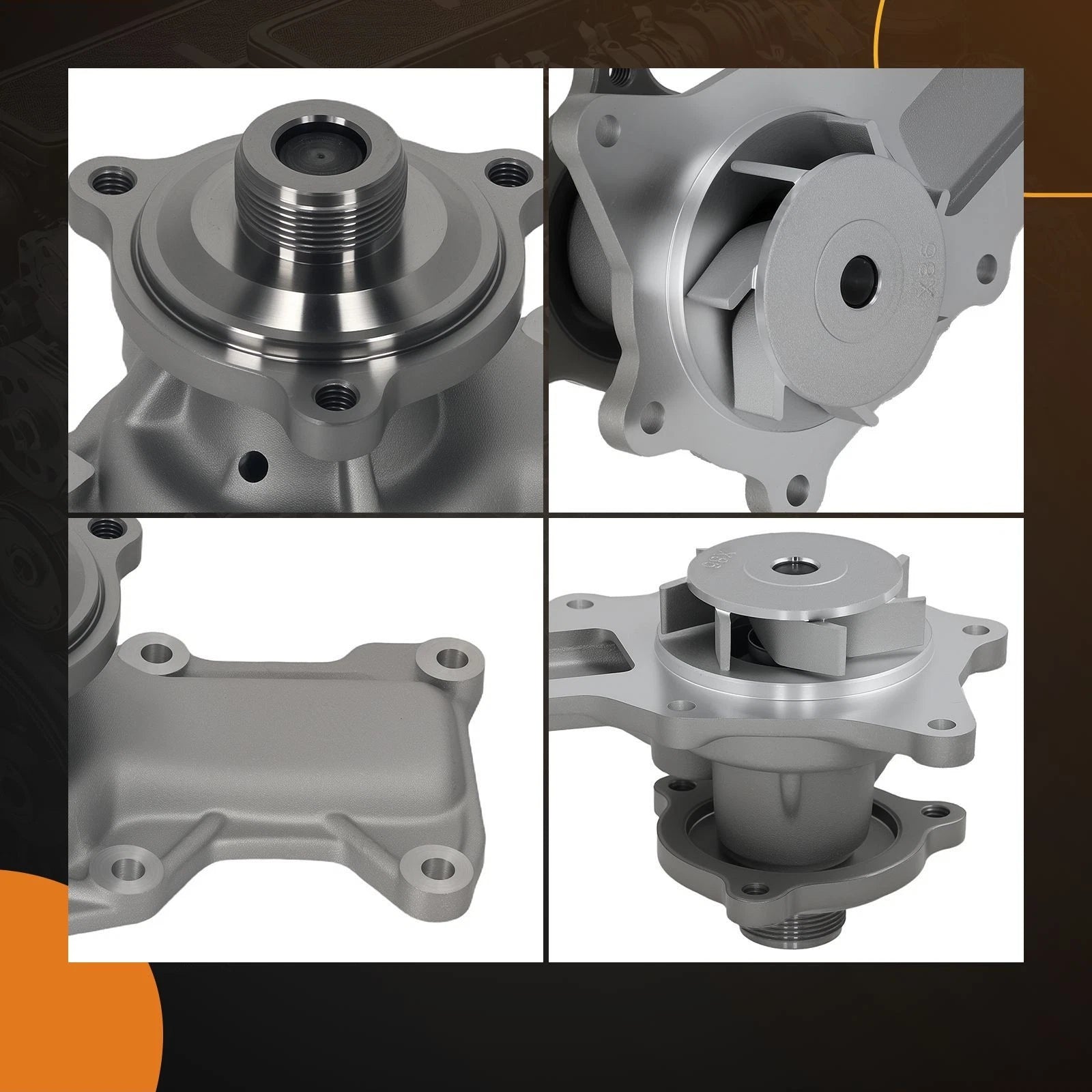 Engine Water Pump for Jeep Wrangler V6 3.8L (2007–2011) 42588 120-2010 Aluminum