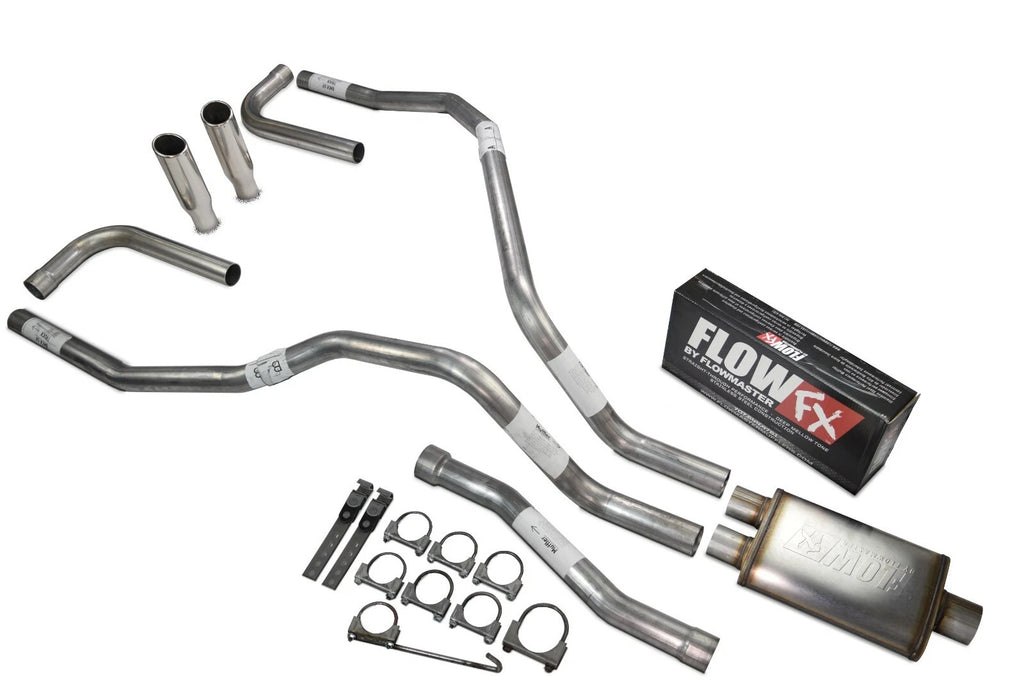 Dual Exhaust System for Nissan Titan (2004–2006) 2.5 Inch Rolled Side Exit