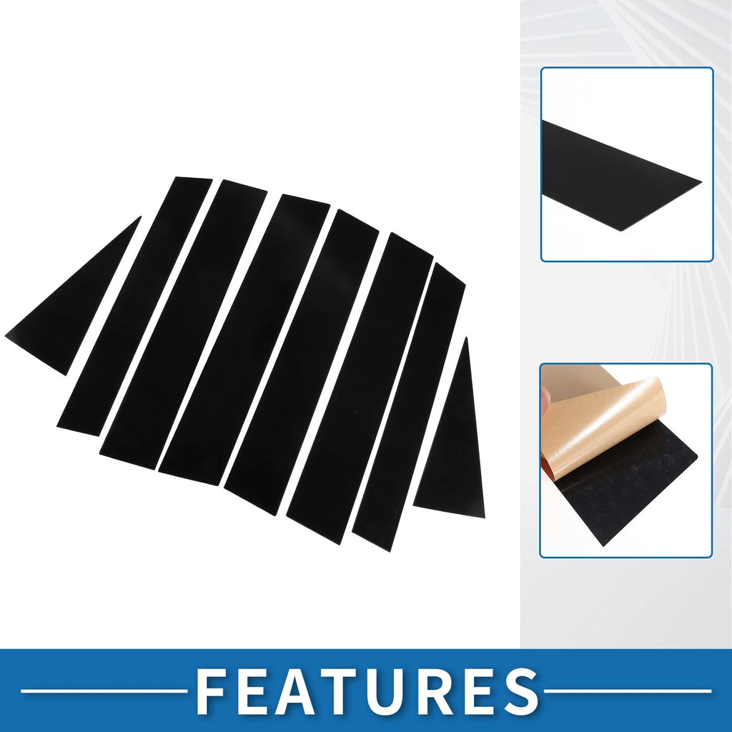 8 Pcs Window Trim Cover for Honda CR-V (2023) Black