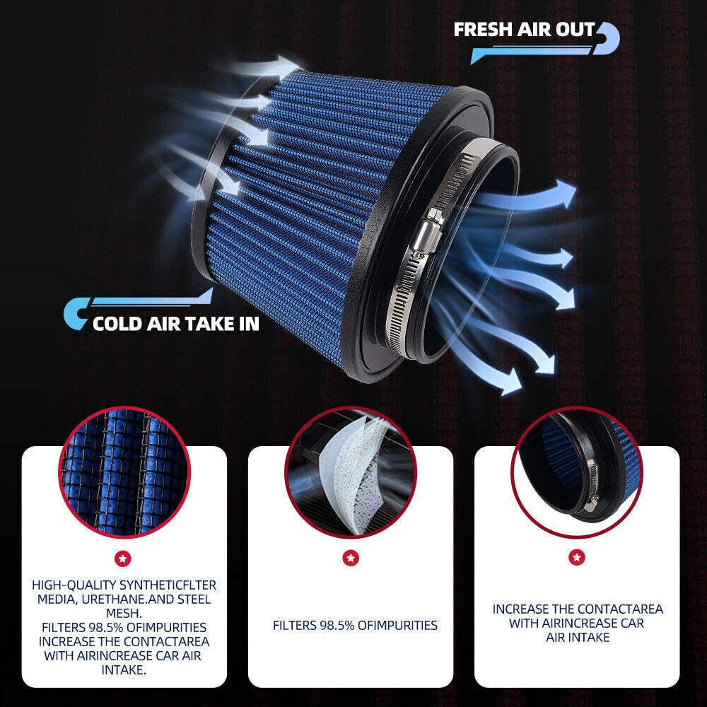 4.5" Inlet Air Filter for Truck (Clamp-On, High Flow)
