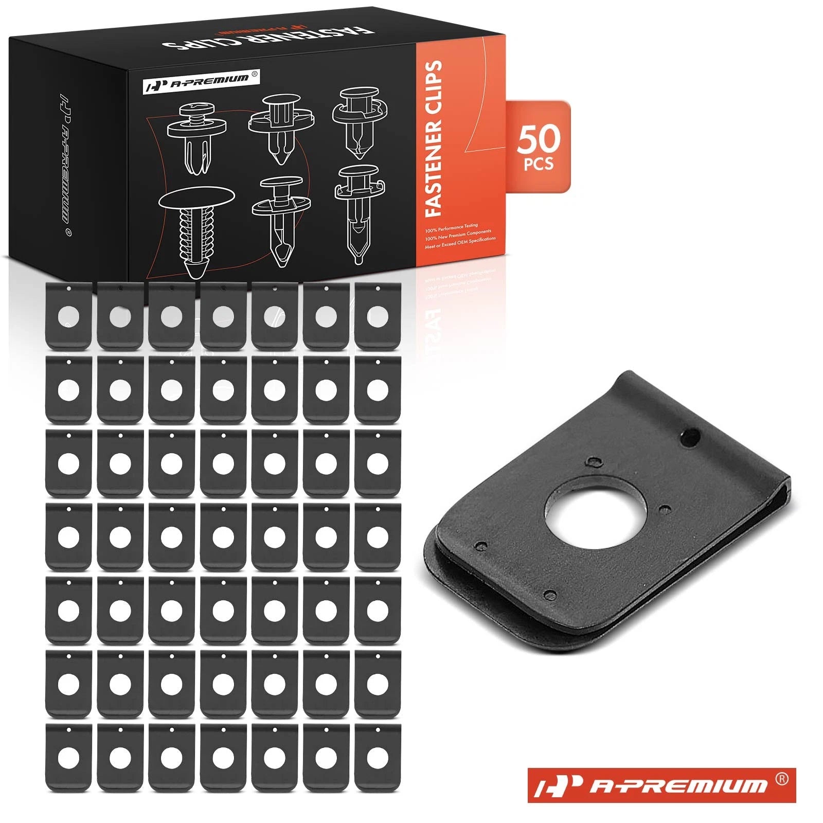 50Pcs Nylon Fender & Engine Under Cover Retainer Clips for Honda