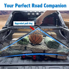 Truck Bed Bungee Cargo Net Stretchable Mesh Organizer for Camping (2019-2024)