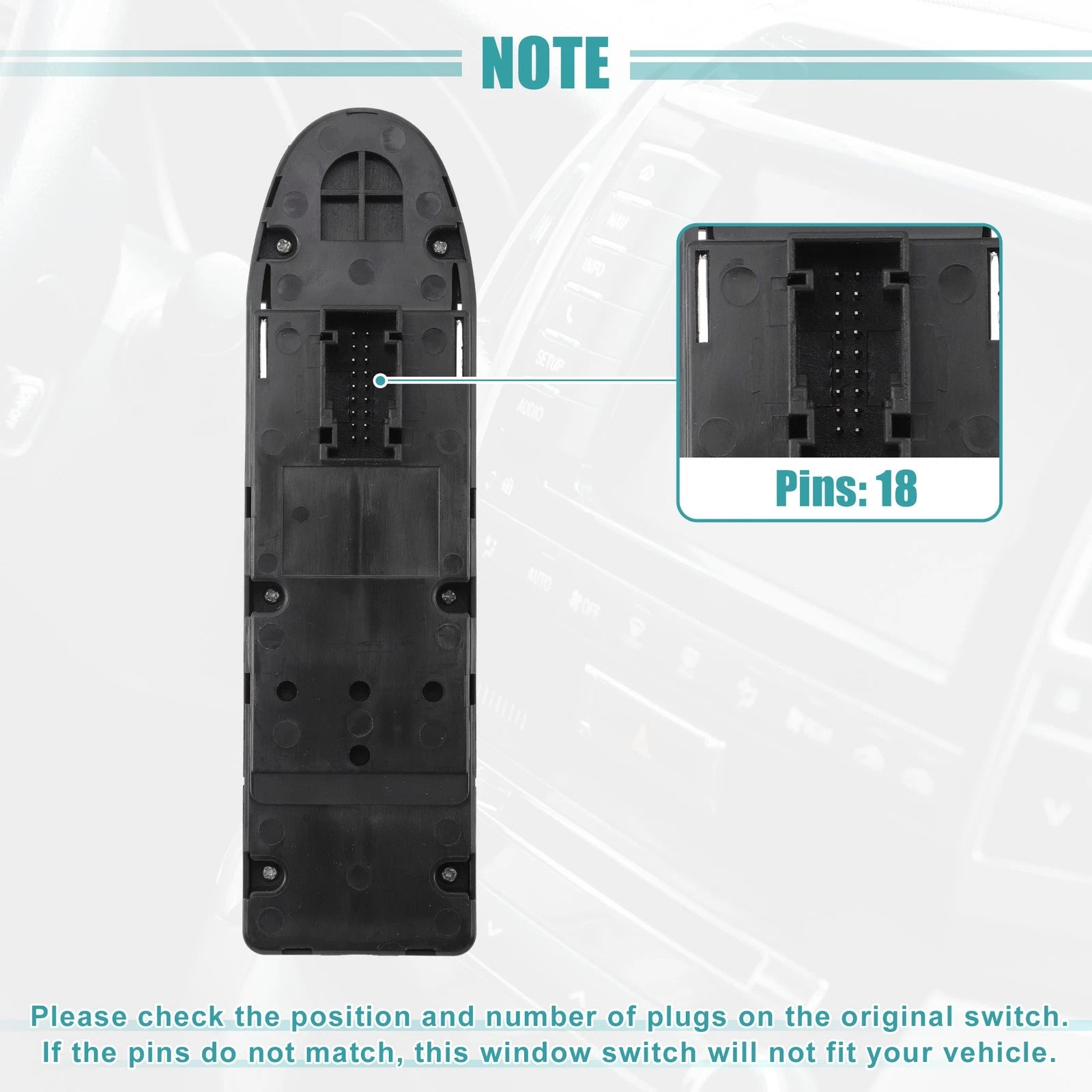 Master Power Window Switch for BMW M3 (No. 61319217365) (2007–2013)
