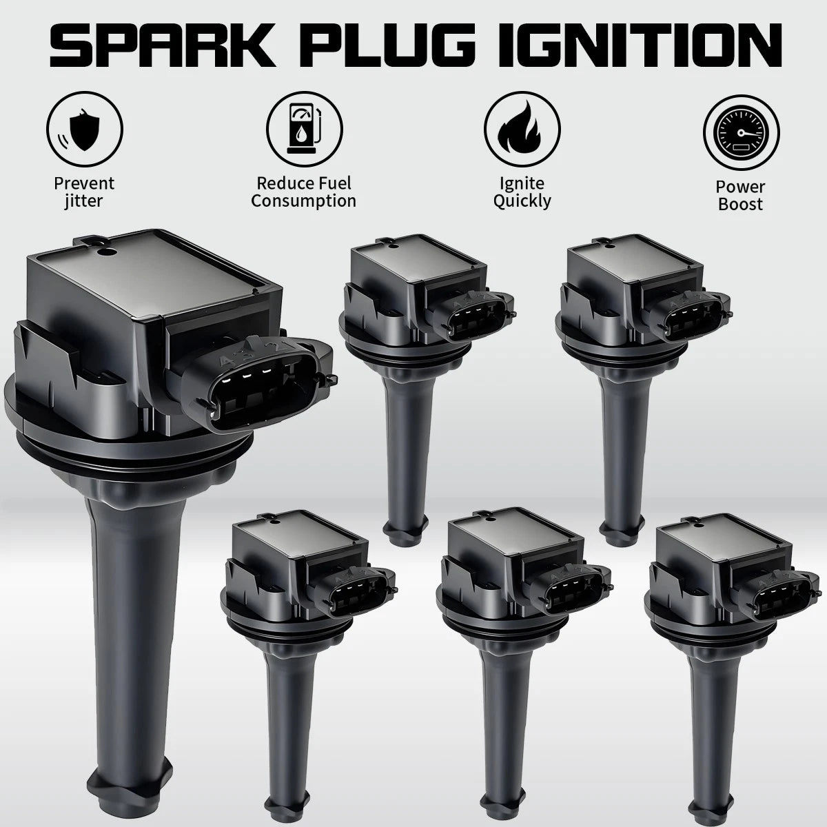 6X Ignition Coils for Volvo S60 S70 S80 C70 XC70 V70 T5 (1999–2009) 30713416 UF341
