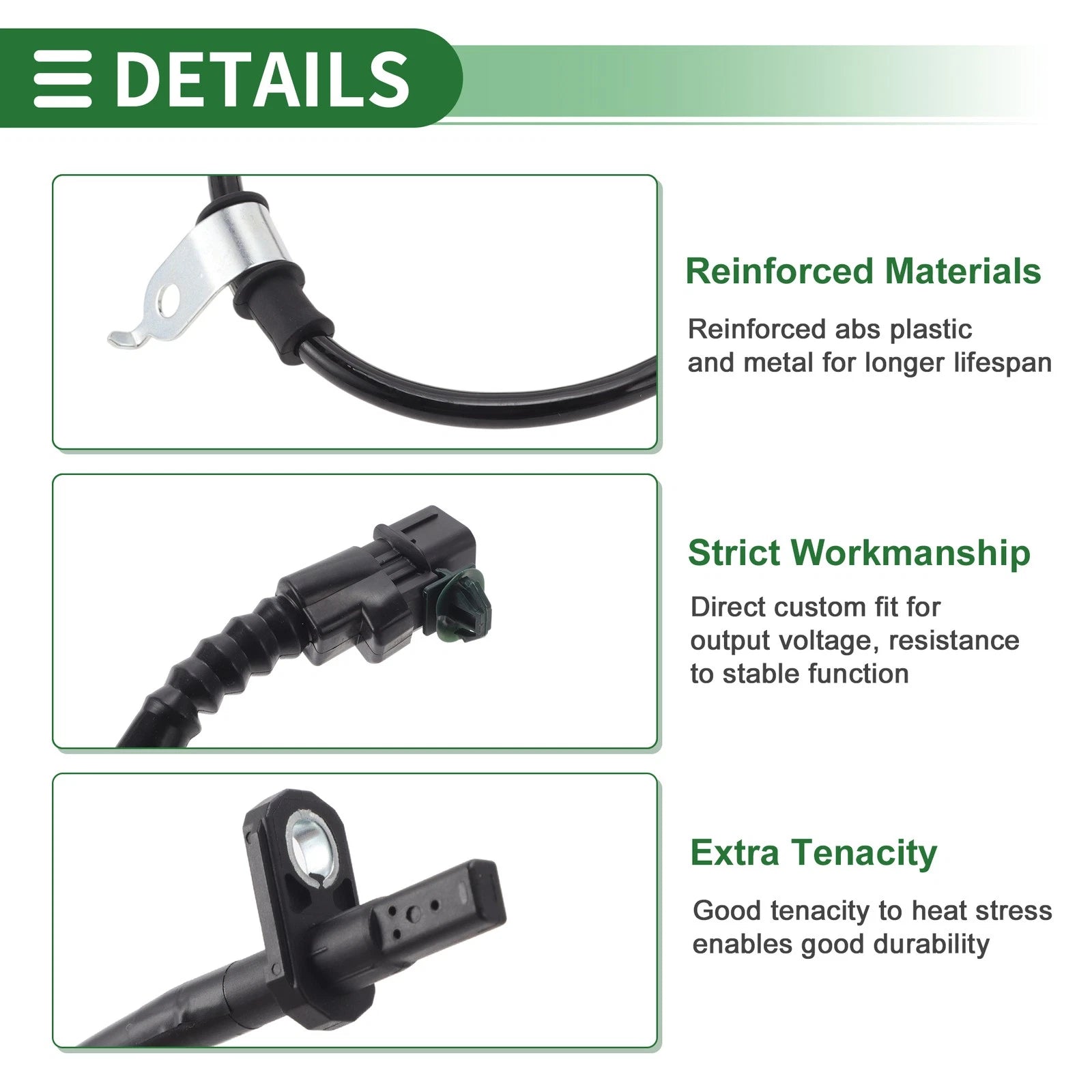 ABS Wheel Speed Sensor No. 47510T7X013 for Honda HR-V (2016–2022) Rear Right