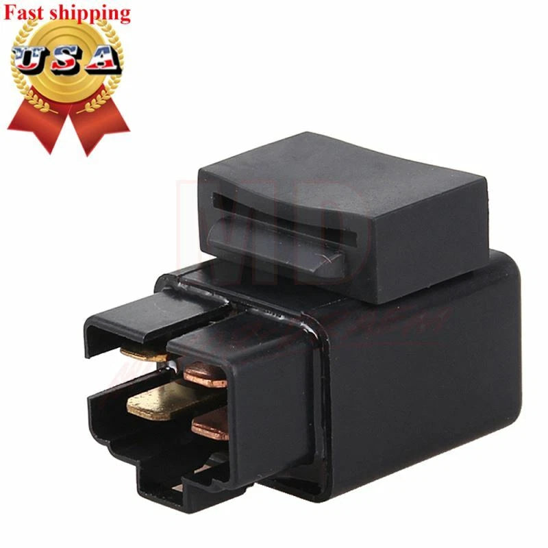 Starter Solenoid Relay for Yamaha Warrior 350 YFM350X (1987–2013) 4 Pins Black