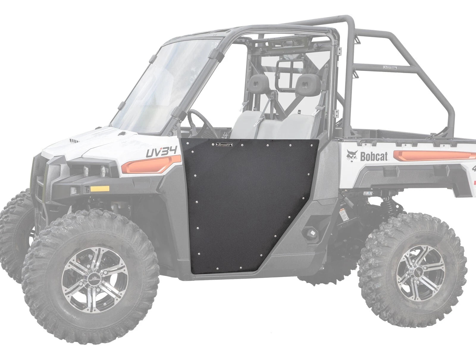 SuperATV Heavy Duty Aluminum Doors for Bobcat UV34 (2019–Present)