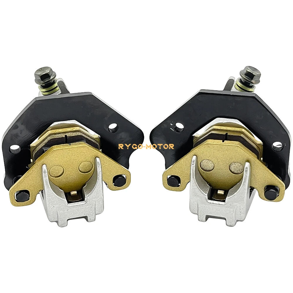 Front Left Right Brake Calipers & Pads for Kawasaki Bayou 300 (1988–2004)
