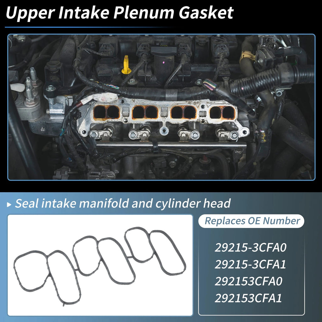 Upper Intake Plenum Gasket for Hyundai Santa Fe (2013–2018) Replaces 292153CFA0