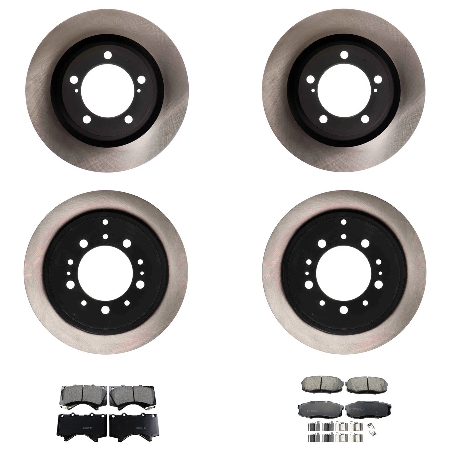 Disc Brake Pad Kit & Rotor for Lexus LX570, Toyota Tundra (2007–2021)
