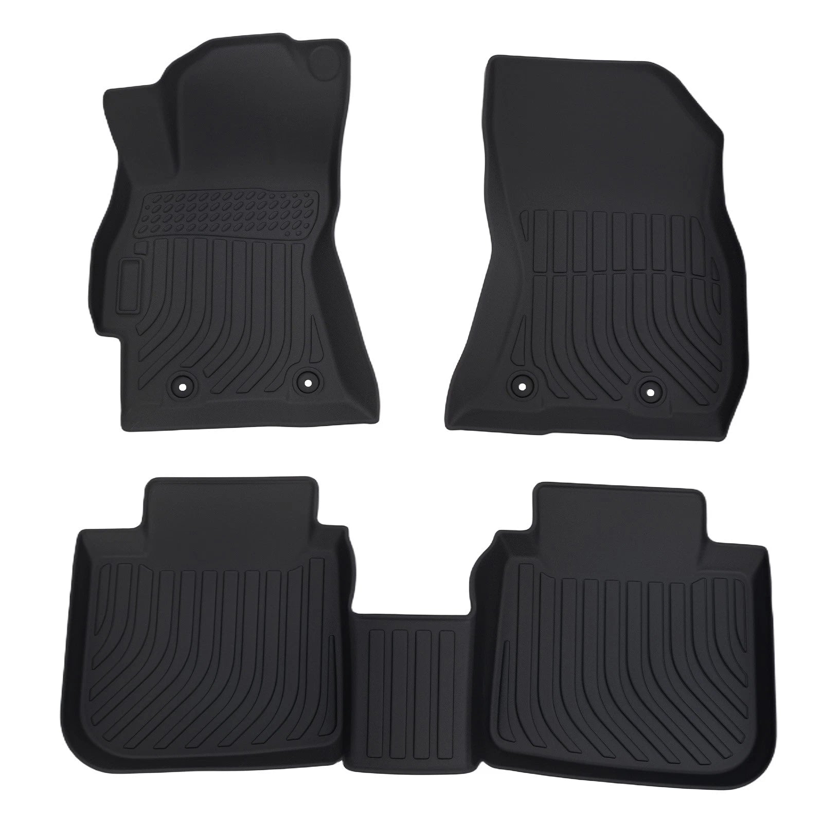 Anti-Slip Floor Mats for Subaru Outback (2015–2019) Black Rubber