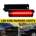 Red LED Smoked Rear Turn Signal Side Marker Lights for Chevy Camaro (1993–2002)