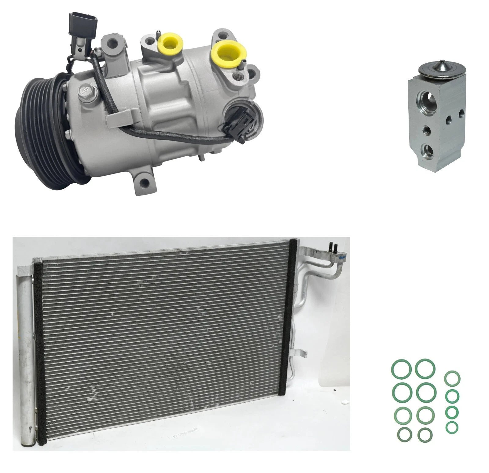 AC Compressor Kit with Condenser Replacement for Hyundai Elantra (2022–2022)
