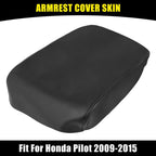 Center Console Lid Armrest Cover for Honda Pilot (2009-2015) Microfiber Leather