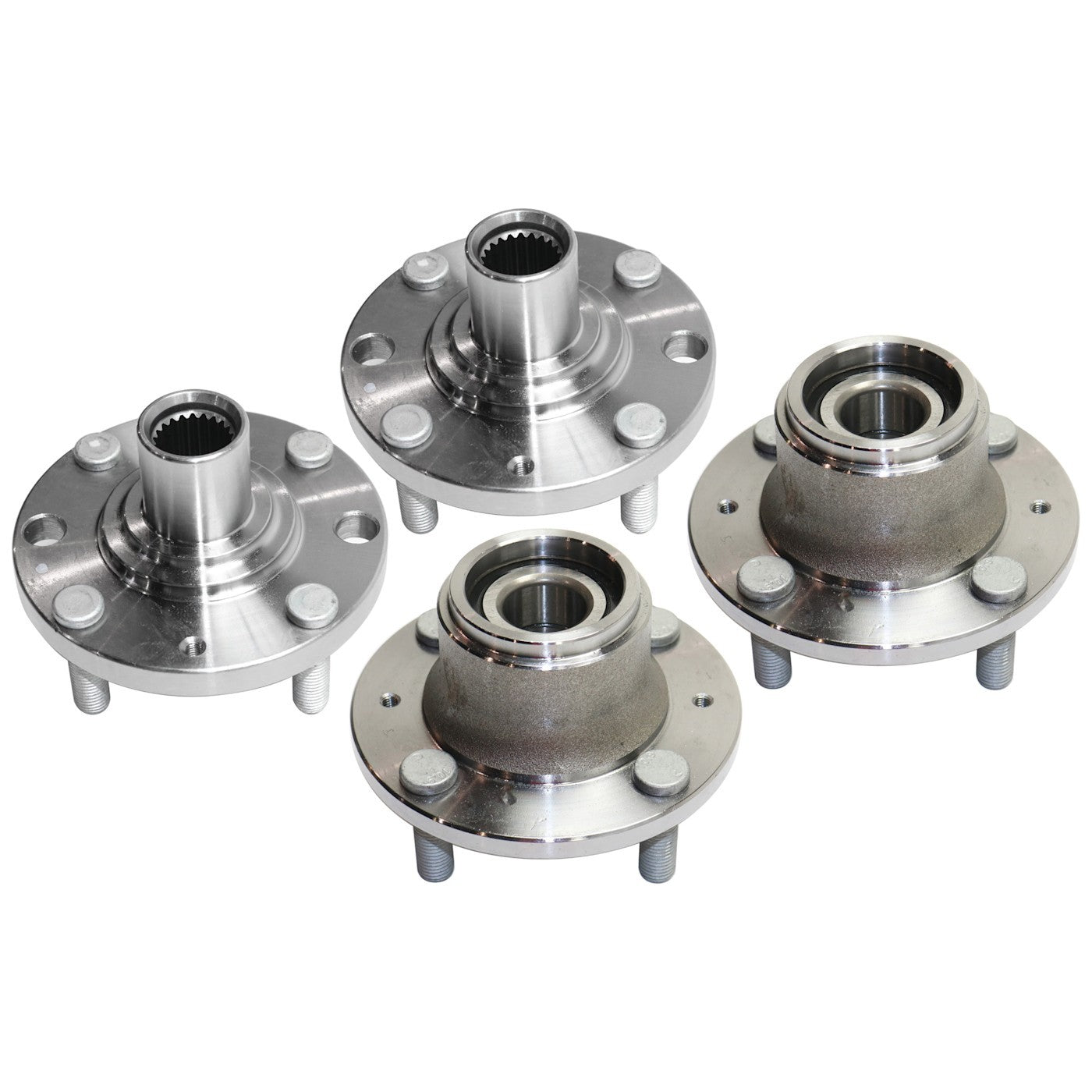 Wheel Hubs for Chevrolet Aveo (2004–2011) Front & Rear 4 Lug with Bearing