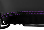 Leather Console Lid Armrest Cover for Dodge Avenger (2008–2014) Purple Stitch