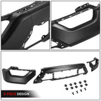 Front Bumper Face Bar for Ford F-150 (2021–2023) - Black, w/o Park Assist Holes