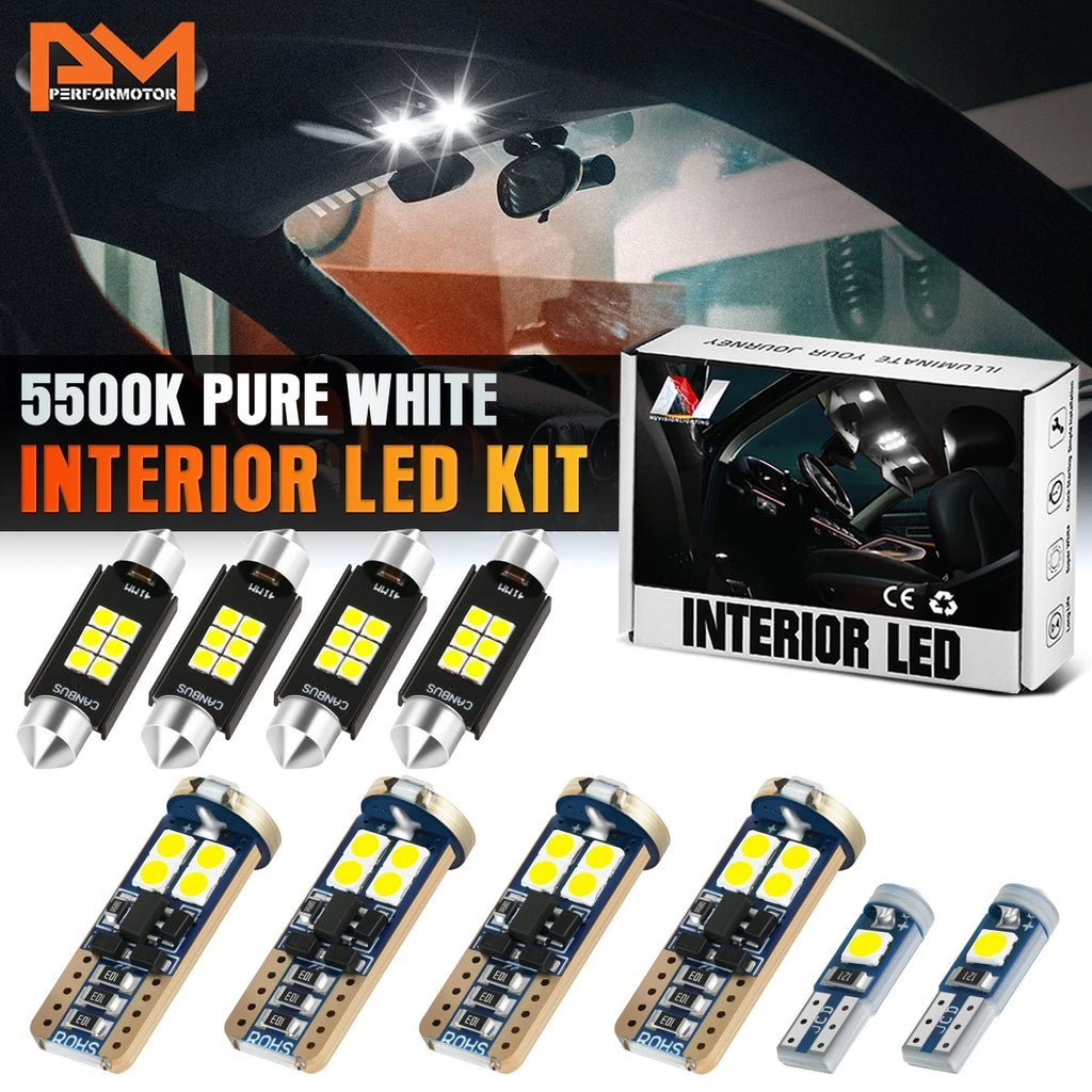 10X LED Bulb Kit for Chevy Camaro (1993–2002) Courtesy Glove Box Map Light