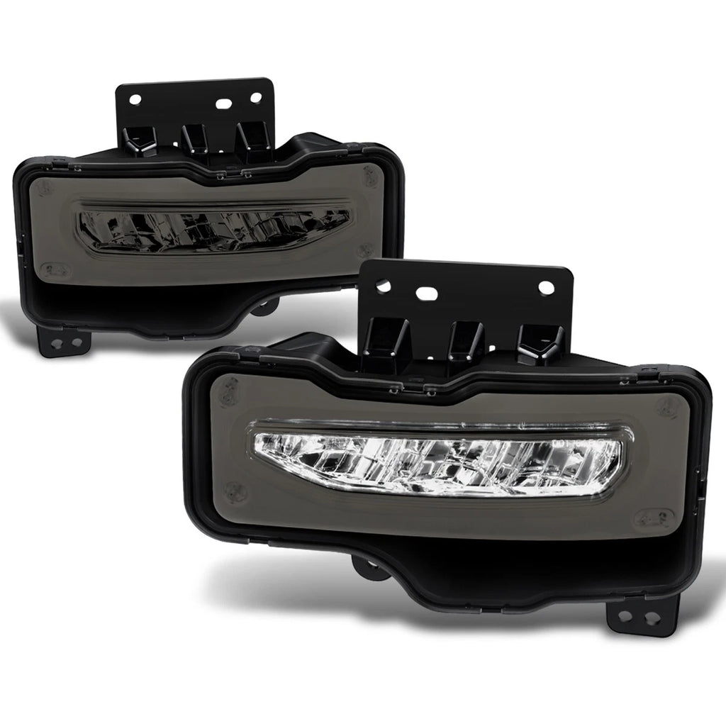 Full LED Smoked Lens Front Fog Lights for GMC Sierra 1500 Limited (2016–2018)