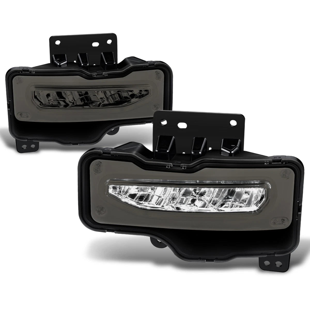 Full LED Smoked Lens Front Fog Lights for GMC Sierra 1500 Limited (2016–2018)