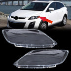 Headlight Clear Lens Cover Replacement for Mazda CX-7 (2007–2012) Left+Right