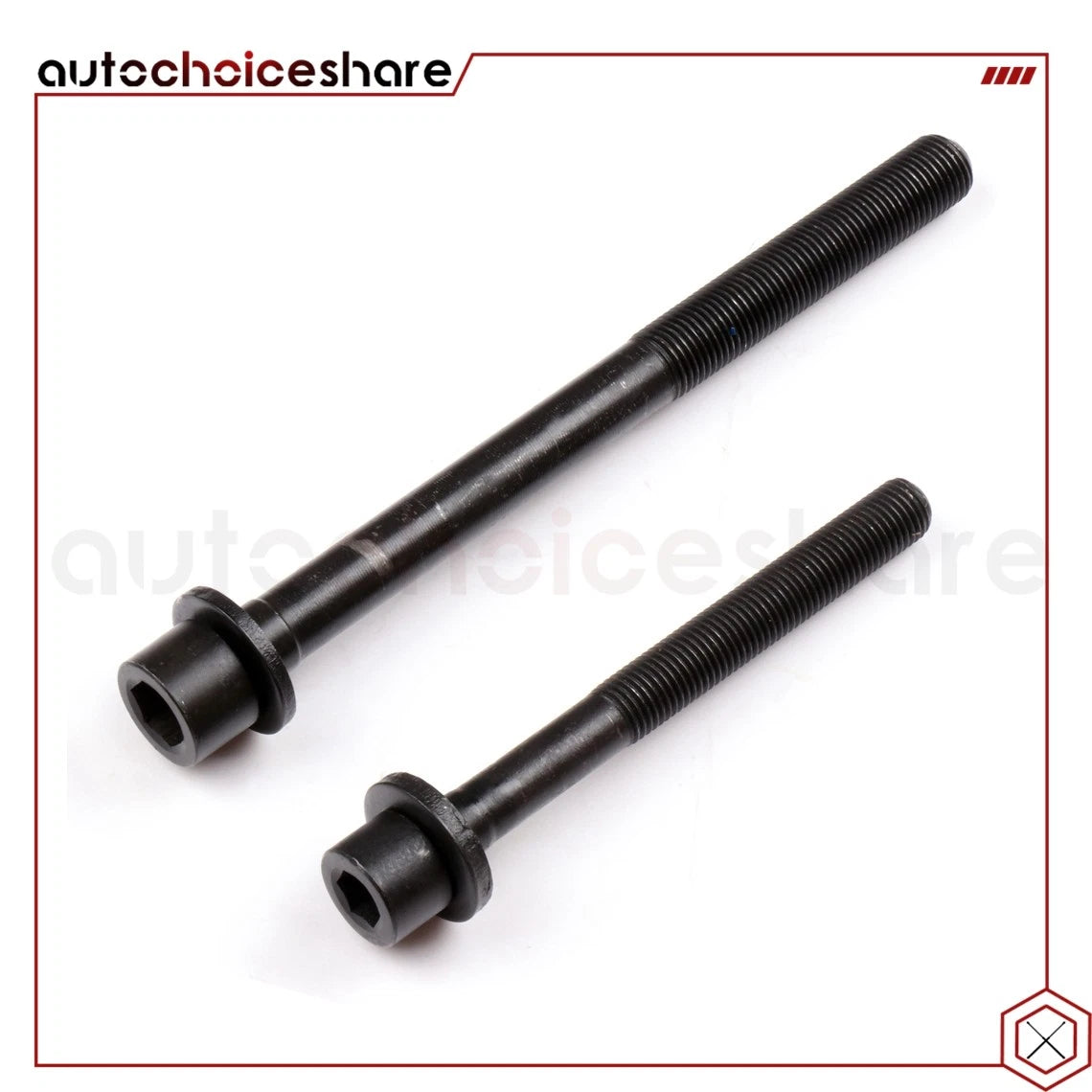 Set of 10 Head Bolts for Hyundai Elantra, Tiburon, Kia Spectra5 (1996–2012)